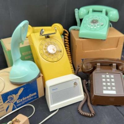 Vintage Telephone Collection | Ericofon Cobra by Ericsson, ITT Rotary & Touch-Tone Phones