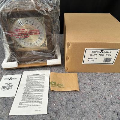 Howard Miller Quartz Table Clock Model # 612 - 481 | New In Box