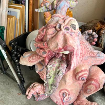 Monthly Ape Blues clay sculpture