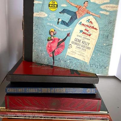 Collection Of Classical And Show Tunes LP’s, 78 and 33 1/3 