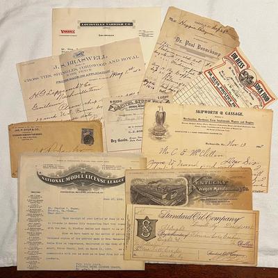 Nice Early Kentucky Ephemera, Many Small Towns 