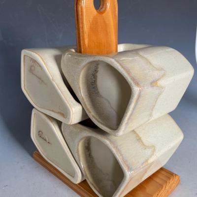 1970’s Rodolfo Padillo Stacking Coffee Mug Set