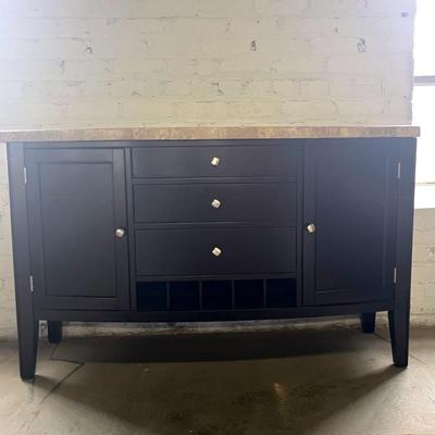 Contemporary Sideboard with Faux Marble Top