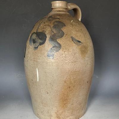 Antique Salt Glazed Vinegar Jug 3 Gallon 