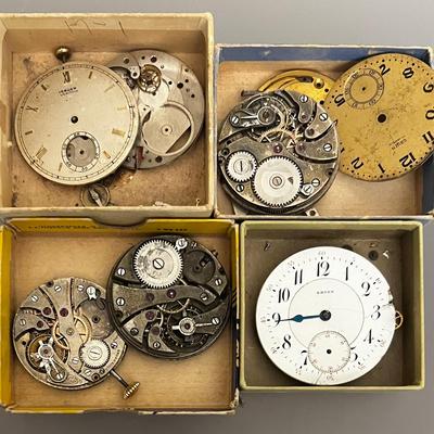 Antique Gruen Pocket Watch Movements, Parts, Dials