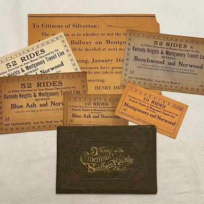 Nice Early Cincinnati Suburb Transit Ephemera 