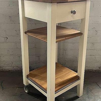 Kitchen Stand with Butcher Block Top