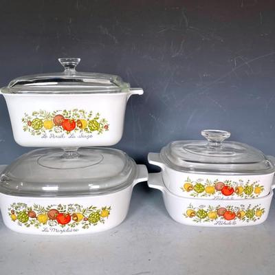 Vintage CorningWare “ Spice Of Life” Set