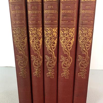 Les Miserables Five Volume Set 1887
