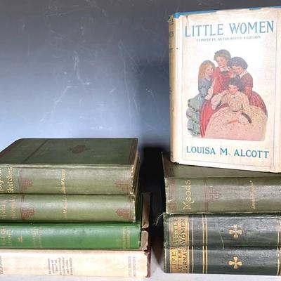 1906 And 1911 “LIttle Women’ By Louisa May Alcott With Alcott Books 