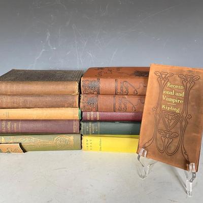 Antique Books With 1910 Kipling  “Recessional And Vampire” (11)