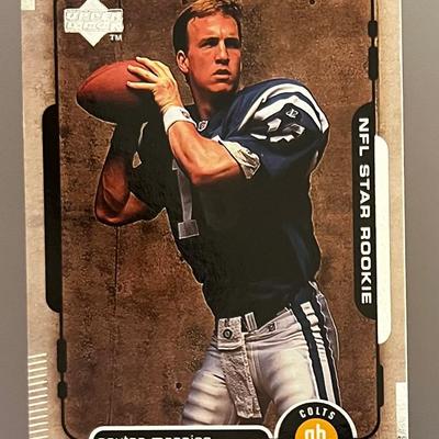 1998 Upper Deck Peyton Manning NFL Rookie Football Card