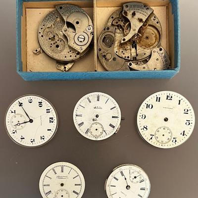 Antique Waltham Pocket Watch Movements, Parts, Dials