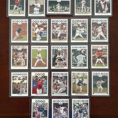 2008 Topps Baseball Complete Set. Joey Votto and Max Scherzer Rookie Cards