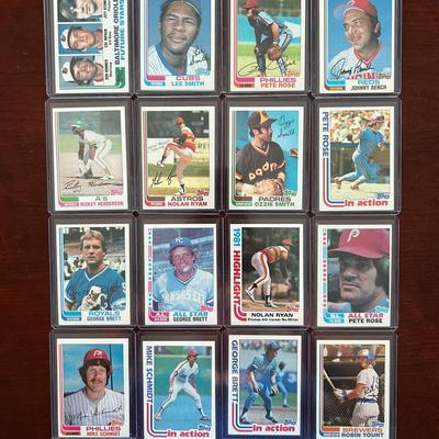 1982 Topps Baseball Complete Set. Cal Ripken Jr. Rookie Card. Rose, Yaz, Bench and More