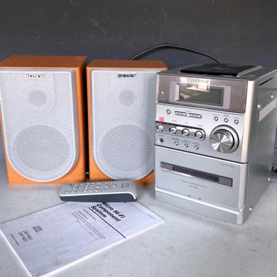 Sony Micro Hi-FI Component System With Sony Blu-Ray Disc/DVD Player 