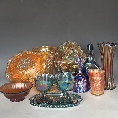 Vintage Carnival Glass with Others