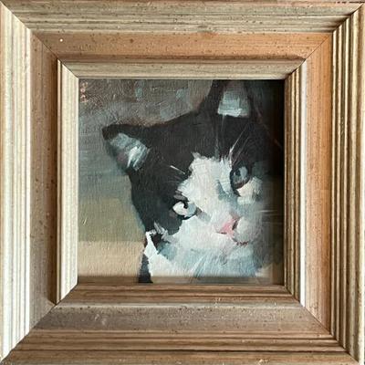 Tom Post Acrylic Cat Portrait 