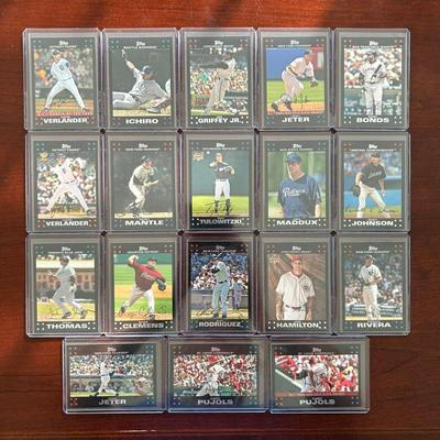 2007 Topps Baseball Complete Set. Mickey Mantle, Ichiro, and Justin Verlander Rookie Card