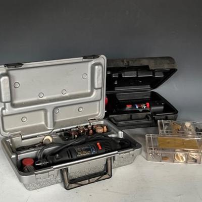Dremel and Craftsman Rotary Tools Plus Extras