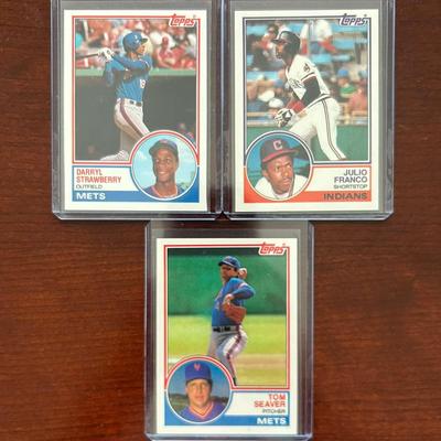 1983 Topps Traded Baseball Complete Set. Darryl Strawberry, Julio Franco Rookies