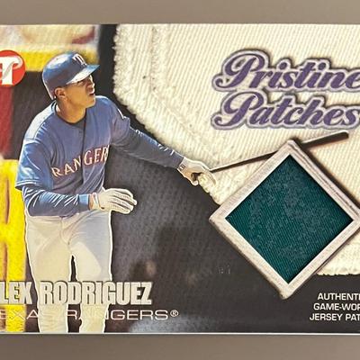 2002 Alex Rodriguez Game Worn Jersey Cards 09/25