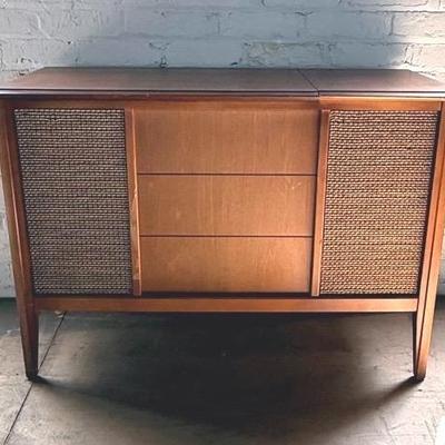 MCM Zenith Walnut Stereo Cabinet 