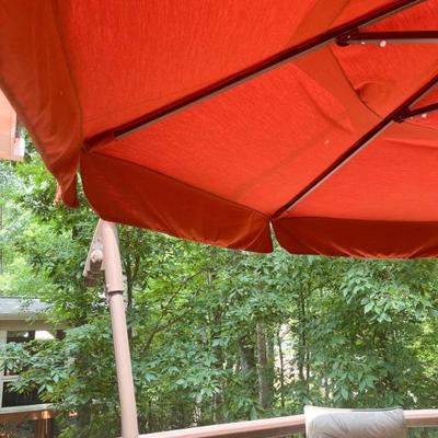 Outdoor cantilever umbrella - RUST COLOR