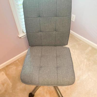 Blue/Grey armless desk chair 