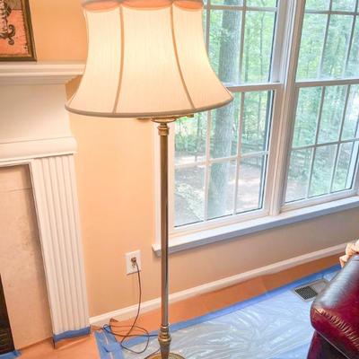 Sale Photo Thumbnail #68: Floor Lamp - Brass - 4 light- dimmable lights