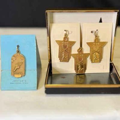 Vintage 1956 HSAA track medal pin awards