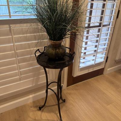 Marble plant stand