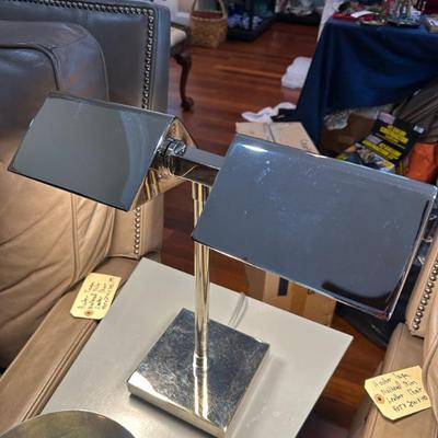 $125 polished nickel Ralph Lauren Home 2-light table lamp
