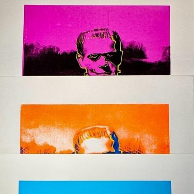 Limited Silkscreen Electric Frankenstein UV Reactive Posters 