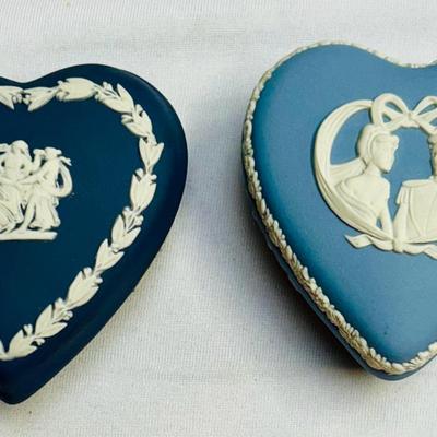 Portland Blue & Classic Blue (Disney) Heart Shaped Trinket Boxes 