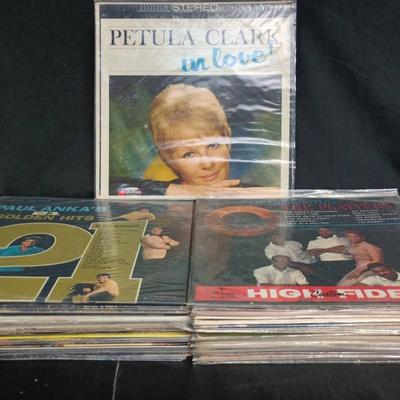 Vintage Vinyl Record Collection W/ Petula Clark "In Love" And More