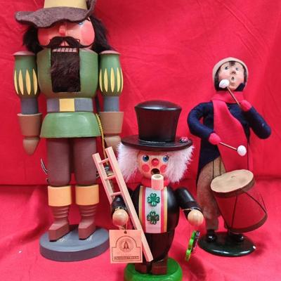Vintage Erzgebirge Expertic Nutcracker W/ Holzkunst Incense Burner And More