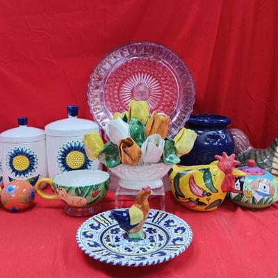 Jay-Willfred Italian Porcelain Bouquet & Handcrafted Home Decor