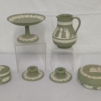 Mini Pitcher & More Green Jasper Wedgwood