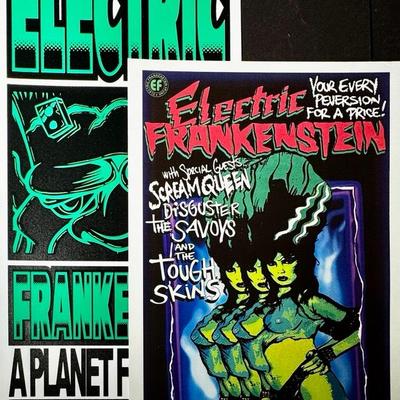 Electric Frankenstein Artist Proof & Signed Posters 