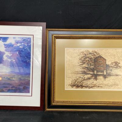 Framed And Signed Prints by artists Elaine M. Petrie and Thiem