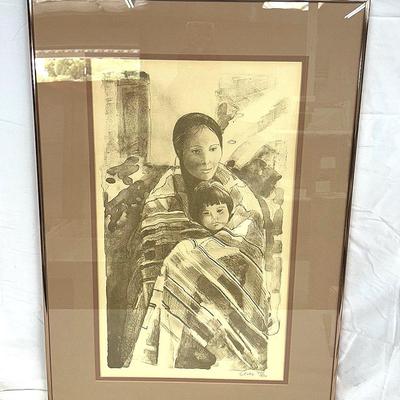 “Navajo Mother & Child” By Artist Anke Van Dun.