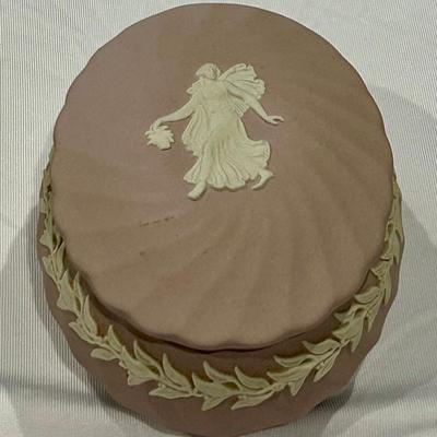 Wedgwood Jasperware Lilac Lavender Trinket Box