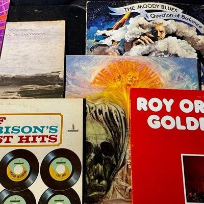 Moody Blues & Roy Orbison 12” Vinyl Records 