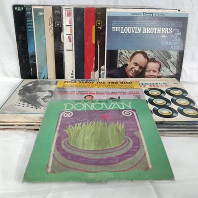 Donovan "The Hurdy Gurdy Man" W/ Vintage Record Albums