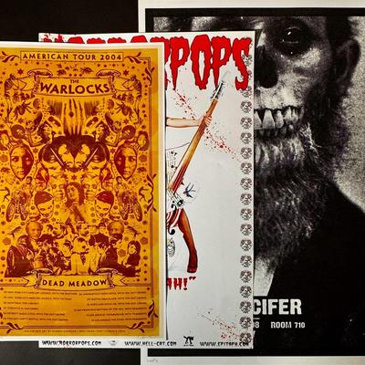 *signed* Jucifer Poster,*signed* Warlocks Poster & More!