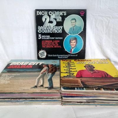 Vinyl Record Mashup W/ Dick Clark Collection, Ray Charles & More