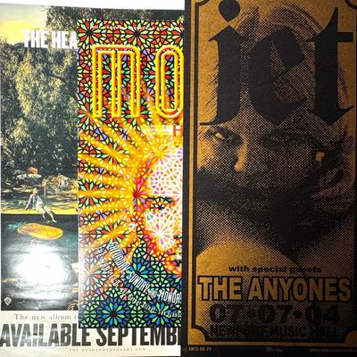 Moby, Jet, & Head And The Heart Posters 