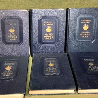 The pictorial history of the second world war" six volumes