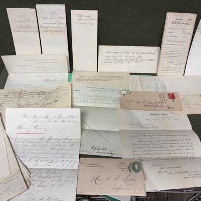 Civil war ephemera lt john ragsdale iowa